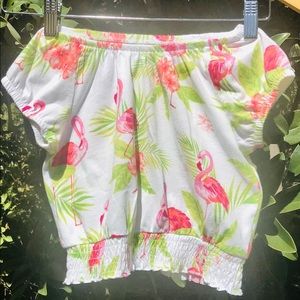 🌺ADORABLE FLAMINGO/BAMBOO GIRLS SHIRT🌸